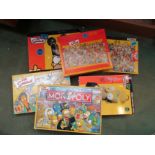 Assorted The Simpsons board games and puzzles including chess (6)