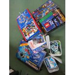 Assorted construction toys including Fisher Price Construx,