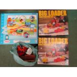 Two Tony Big Loader construction sets and a bag of spares and Tomy Thomas and friends set