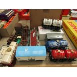 A quantity of rolling stock, narrow gauge track etc.