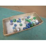 A collection of 19th Century marbles (a/f)