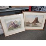 Four assorted pictures, framed and glazed,