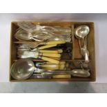 Mixed silver plated cutlery