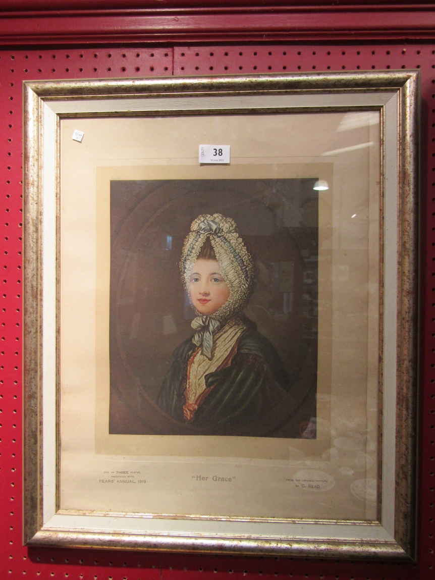 Two Pears prints, a mezzotint for the 1919 Pears Annual, "Her Grace" The Duchess of Argyll nee - Image 3 of 3