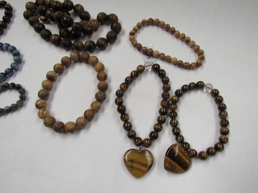 Tigers eye bracelets, necklaces etc. - Image 3 of 4