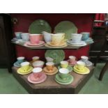 A selection of Royal Albert 'Gossamer' pattern multi-coloured tea wares