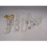 Swarovski silver crystal figures, approximately 13 with various boxes