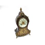 A 20th Century reproduction Boulle work effect bracket clock in the 18th Century style,