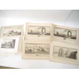 Two folders containing a good quantity of Norfolk & Suffolk engravings and prints,