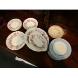 A quantity of Wedgwood "Old Vine" pattern tablewares and "Lace" pattern side plates