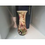 A Moorcroft Sunderland pattern vase by Shirley Hayes, 29.9.2002, 49/350, 21cm tall, boxed