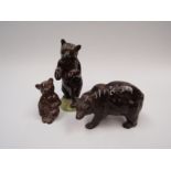 Three Beswick bears