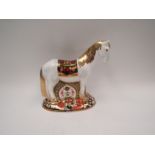 A Royal Crown Derby paperweight Appleby Mare 834/1500, commissioned by Sinclairs, gold stopper,