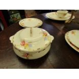 A quantity of Art Deco Tams Ware "Norland" dinner wares