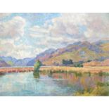 SYDNEY LOUGH THOMPSON (New Zealand 1877-1973) (ARR) A framed oil on canvas, 'Morning Reflections,