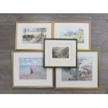 A collection of ten framed and glazed prints to include after William Russell Flint, Monet,