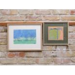 JILL JACKSON (b.1935 - Norfolk & Norwich Art Circle) Two works in oil pastel, 'Summer' and 'A Frieze