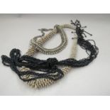 Three various bead necklaces