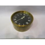 A modern 'Gibson' porthole style clock, 20cm diameter