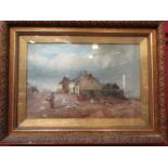 WILLIAM L.TURNER: An oil on canvas "Goose Girl" depicting Lake District scene, framed and glazed,