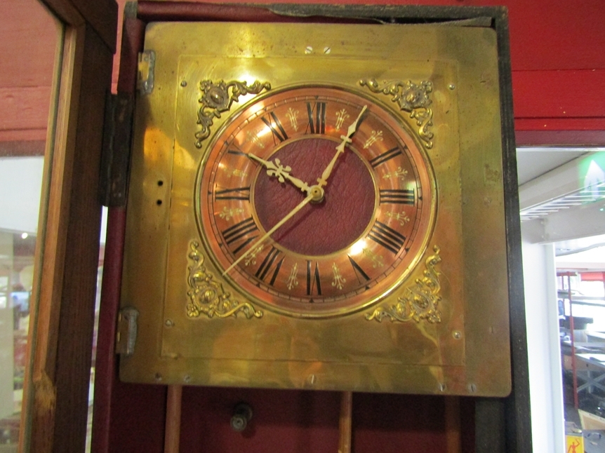 An early 20th Century electric clock, 126cm tall - Image 3 of 3