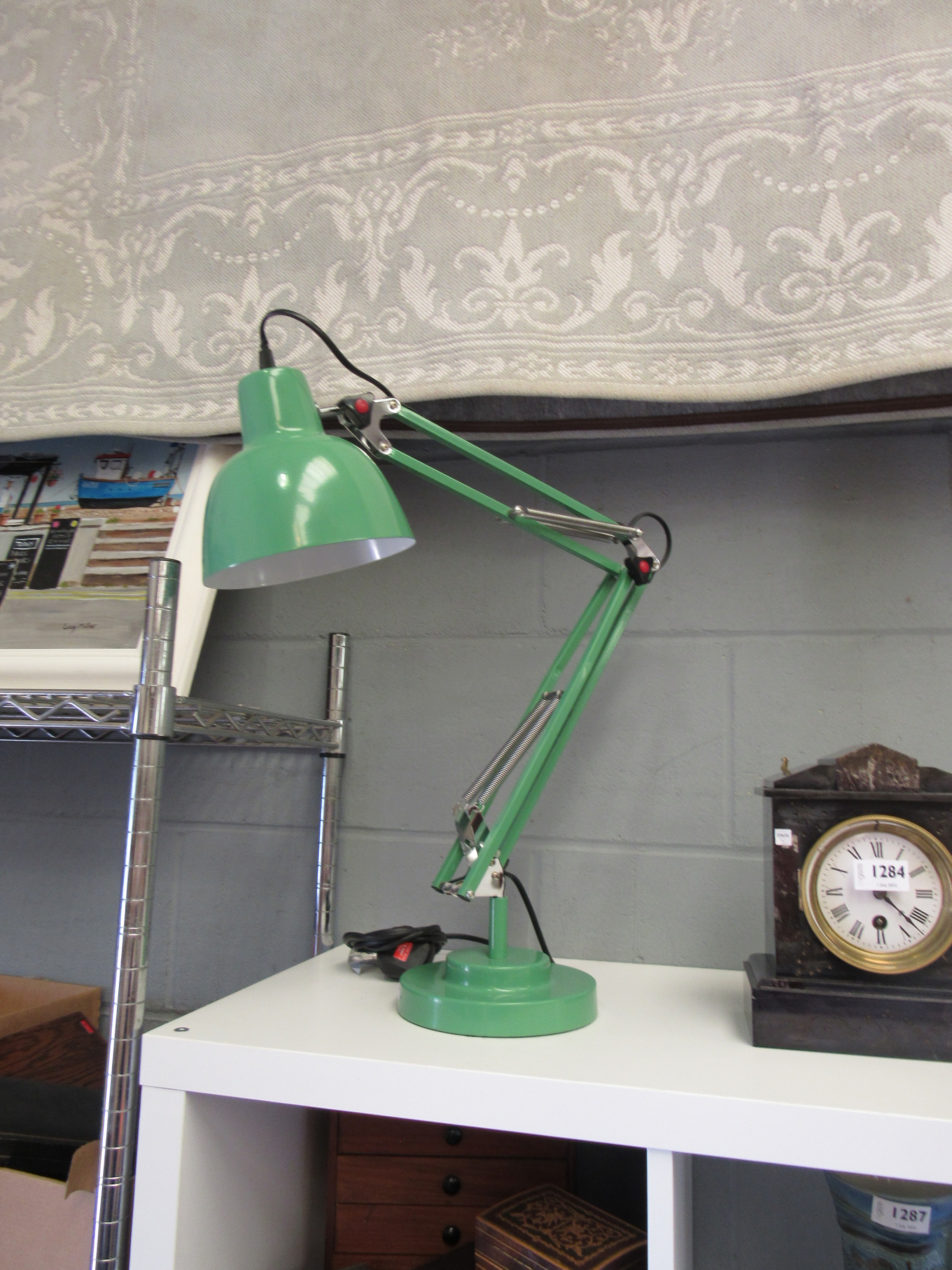 An anglepoise style lamp