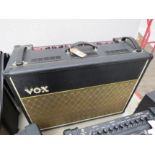 A Vox AC30 CC2 electric guitar amplifier with footswitch