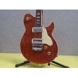 A Framus 'Nashville' electric guitar with natural figured solid wood body, with 1960's / 70's soft