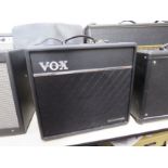 A Vox Valvetronix VT80 and a guitar amplifier