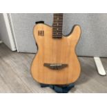 A Ridgewood telecaster shaped electric with concealed pickups