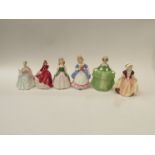 Five Royal Doulton ladies and one other to include Dinky Do, Penny, etc. (6) one a/f