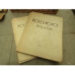 Seven issues of "Rolls Royce Bulletin" to include 1951, January and July 1952, January and June 1953