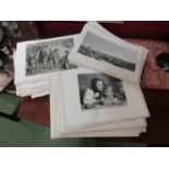 A quantity of etching plates, two entitled 'Killarney: The Lower Lake' and 'Bearing The Cross', from