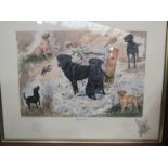 A Gillian Harris limited edition print entitled "Anticipation", pencil signed, No. 639/850, framed