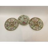 Three 19th Century Oriental plates