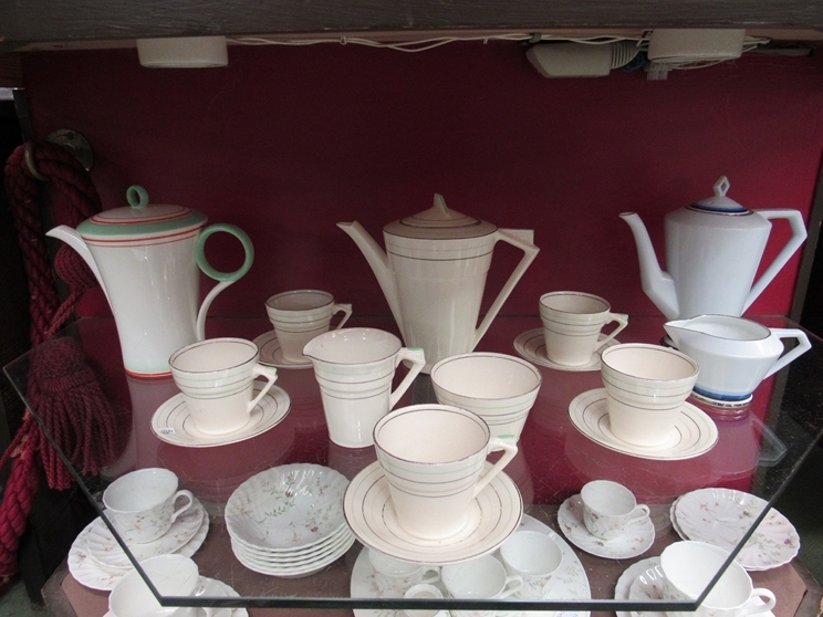 A Myott part coffee set, a Shelley coffee pot and Noritake coffee pot with cream jug - Image 2 of 2