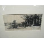 A Sir Francis Seymour Haden (1818-1910) pencil signed etching with drypoint "Early Morning