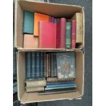 Two boxes of assorted 19th Century and early 20th Century literature etc, including Lewis Carroll '