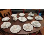 A Noritake "Legendary" Sweet Leilani pattern part dinner service, meat plate a/f