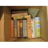 Four boxes of mixed books including 19th Century literature and poetry, illustrated etc.,