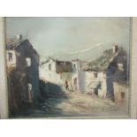 A 20th Century oil on canvas by Iglesias, high mountain village in Peru, signed lower right, 45cm