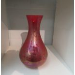 A Royal Brierley studio glass vase. 23cm high