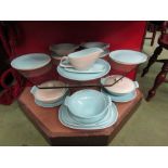 A Poole Twintone part dinner set