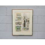 ALBANY WISEMAN (1930-2021): A framed and glazed print, 'Bloomsbury'. Pencil signed and No.57/300.