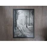 Brassai,- A framed photographic art print of "les Escalles di Montmartre Paris 1936". 68cm x 48cm