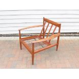 A Danish teak armchair by Grete Jalk for France & Daverkosen, retailed by Catesbys. 73cm x 70cm x