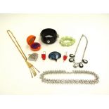 A collection of 1980's and later costume jewellery including Celebratry