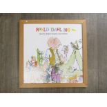 Quentin Blake, framed promotional print for Roald Dahl 100 centenary featuring image of the BFG.
