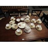 A Royal Albert 'English Beauty' part tea set, floral design