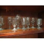 A collection of heavy ale and wine glasses